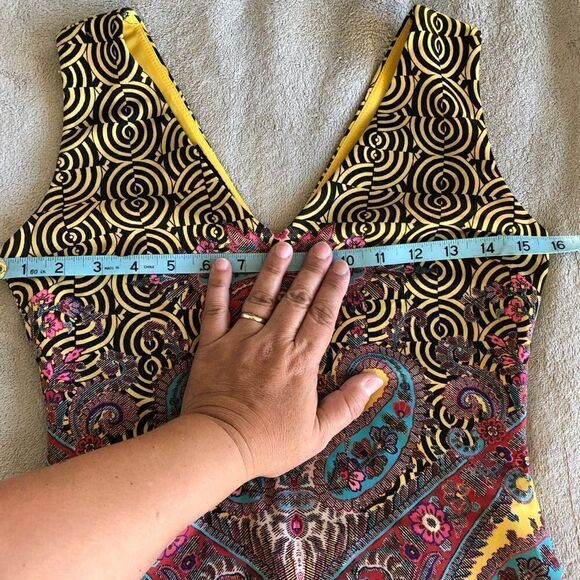 NWOT Bebe Paisley Deja Vu Dress - Picture 10 of 15